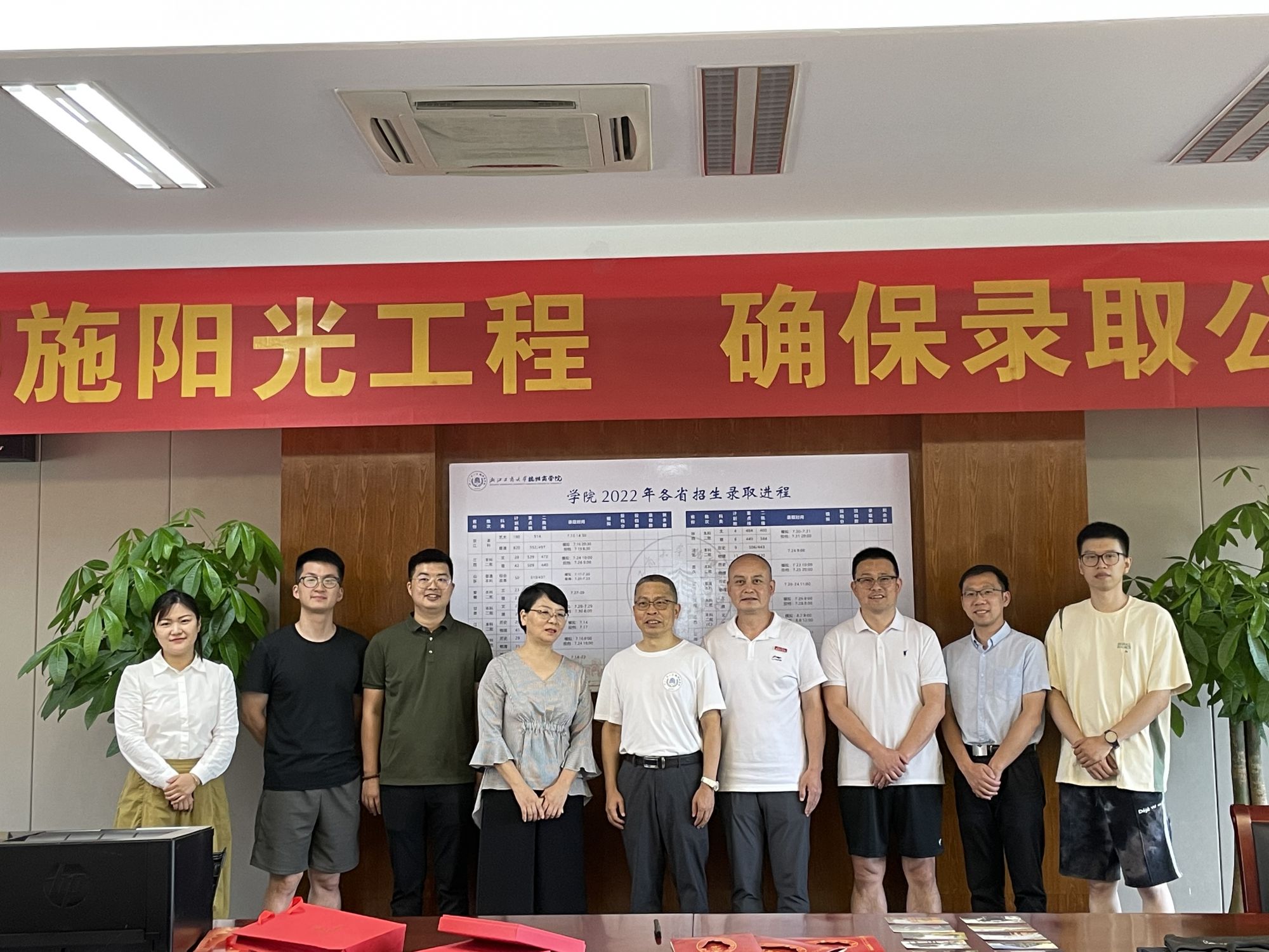 浙江工商大学杭州商学院领导慰问暑期在岗教职员工