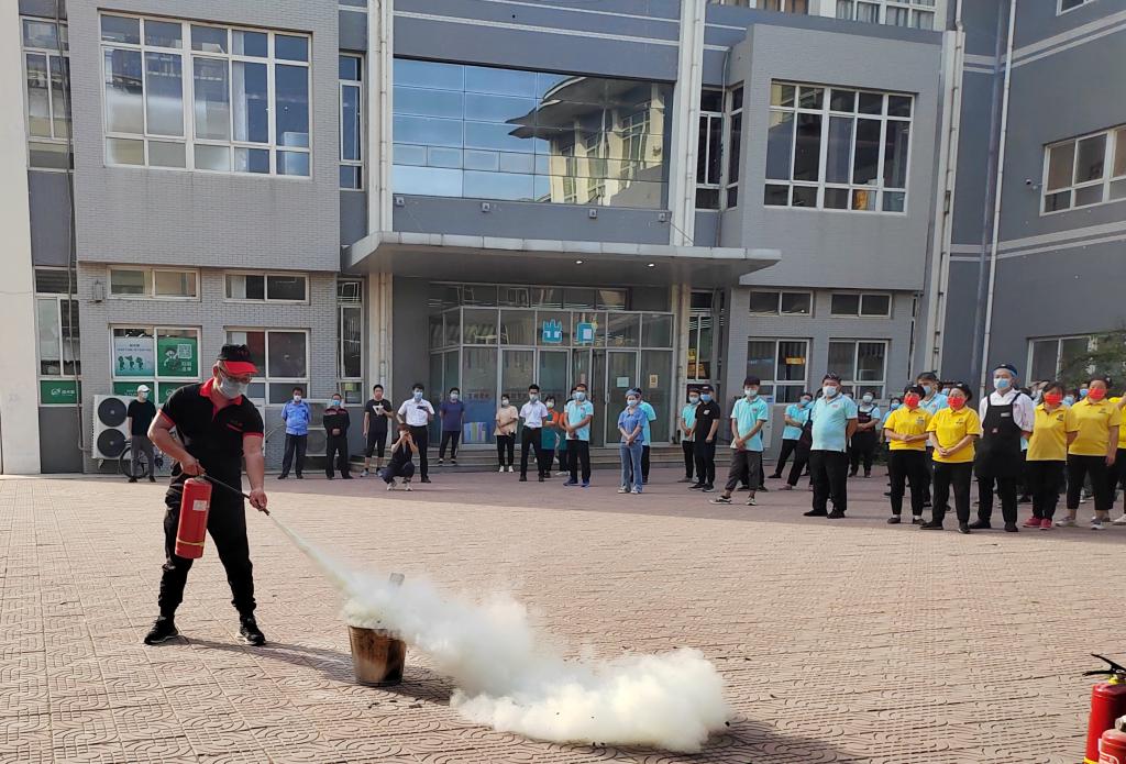 保定学院组织开展消防安全演练
