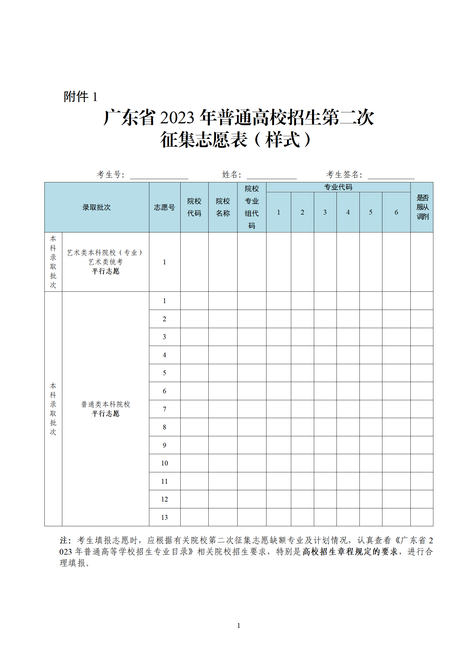 关于做好广东省2023年本科批次第二次征集志愿和网上录取工作的通知
