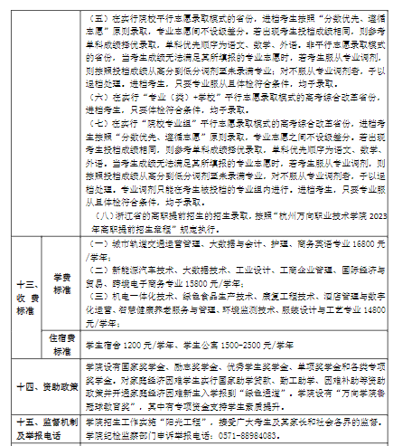 杭州万向职业技术学院2023年普通高校招生章程
